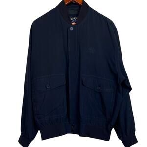 Paul & Shark Yachting Silk Bomber Jacket in Black Men's Luxury Size Medium